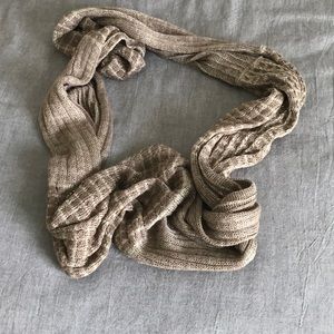 Gold and Tan Sweater Infinity Scarf